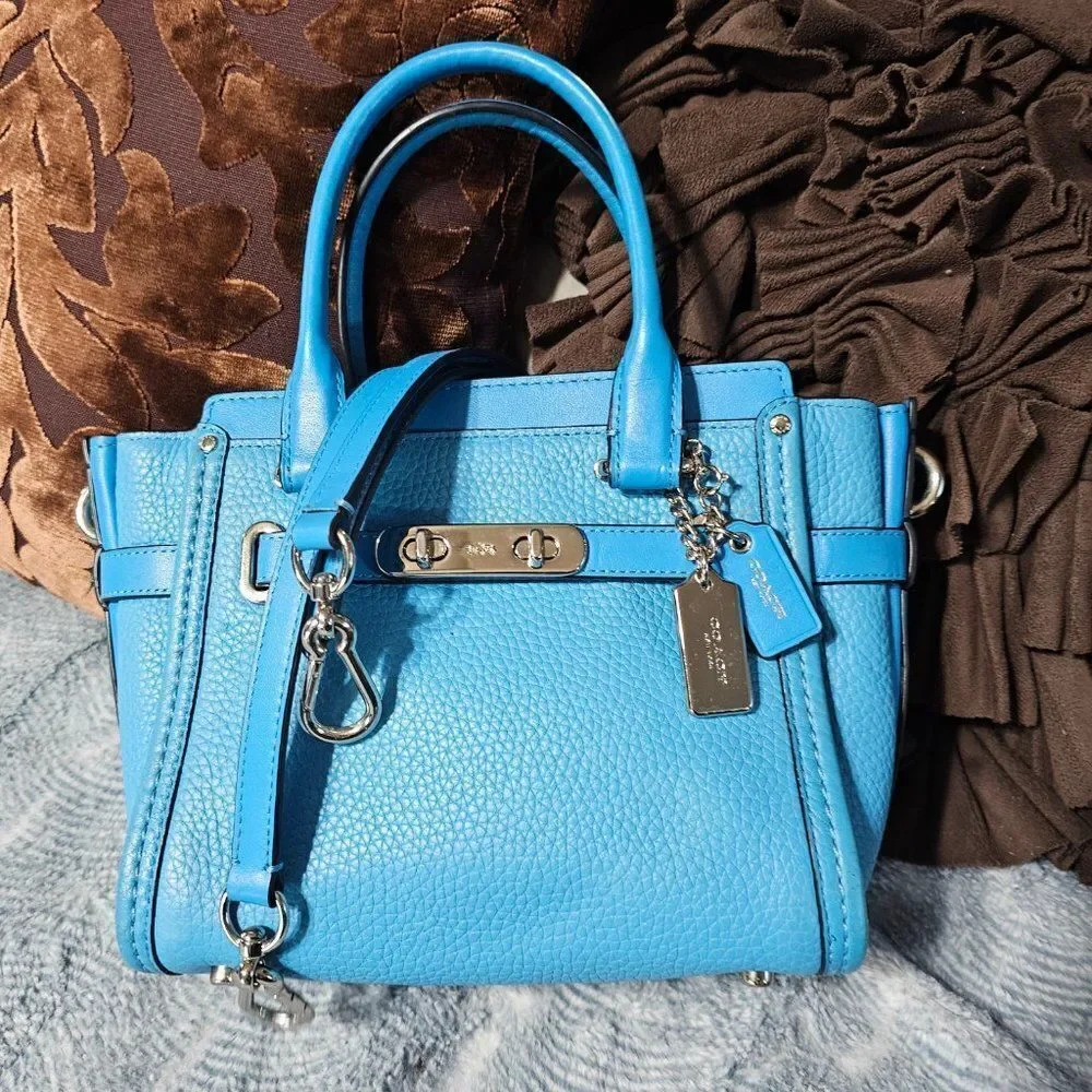Coach Swagger 21 Satchel with Crossbody Strap Purse